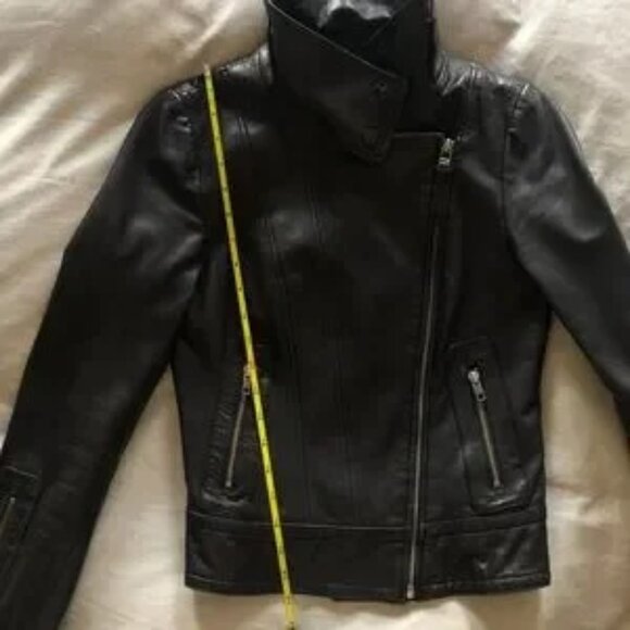 Mackage for Aritzia Kenya black leather motorcycle jacket XS - Picture 12 of 14